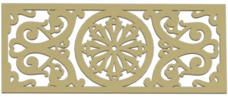 Фасадный декор: Декоративный элемент-025 (750/300/16)