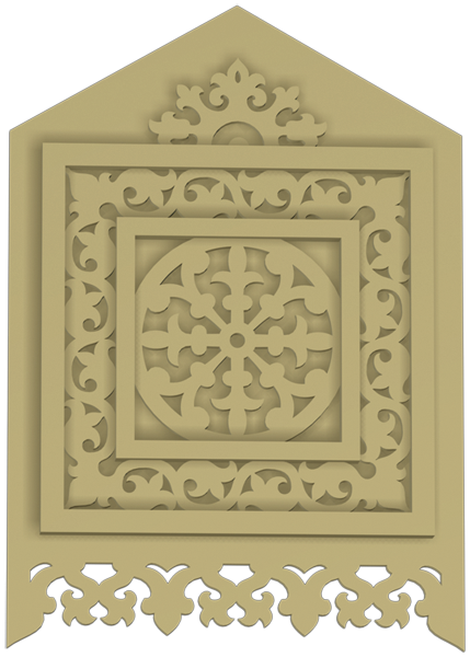 Фасадный декор: Декоративный элемент-030 (750/1080/48)