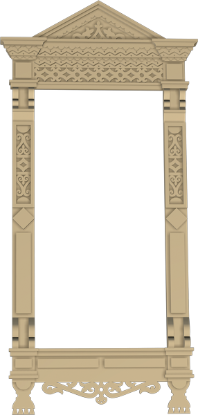 Фасадный декор: Наличник- 005 (Ширина 750 Габариты 1350/1000)