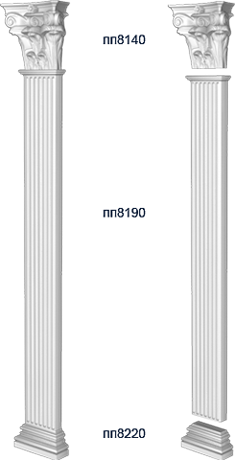 Фасадный декор: Пилястра в сборе спп8050