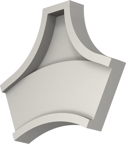 Фасадный декор: Арка А-005/720 верх