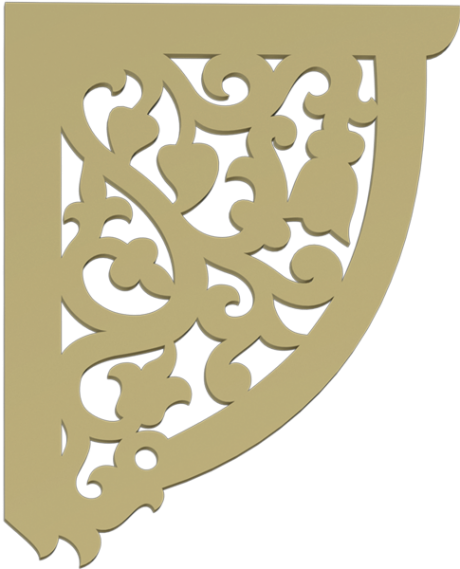 Фасадный декор: Кронштейн-011 (800/800/25)